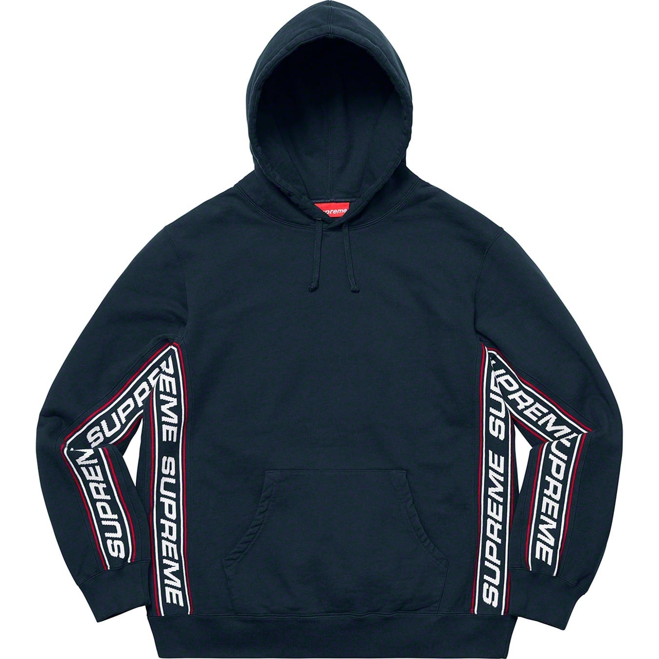 Text Rib Hooded Sweatshirt view 7